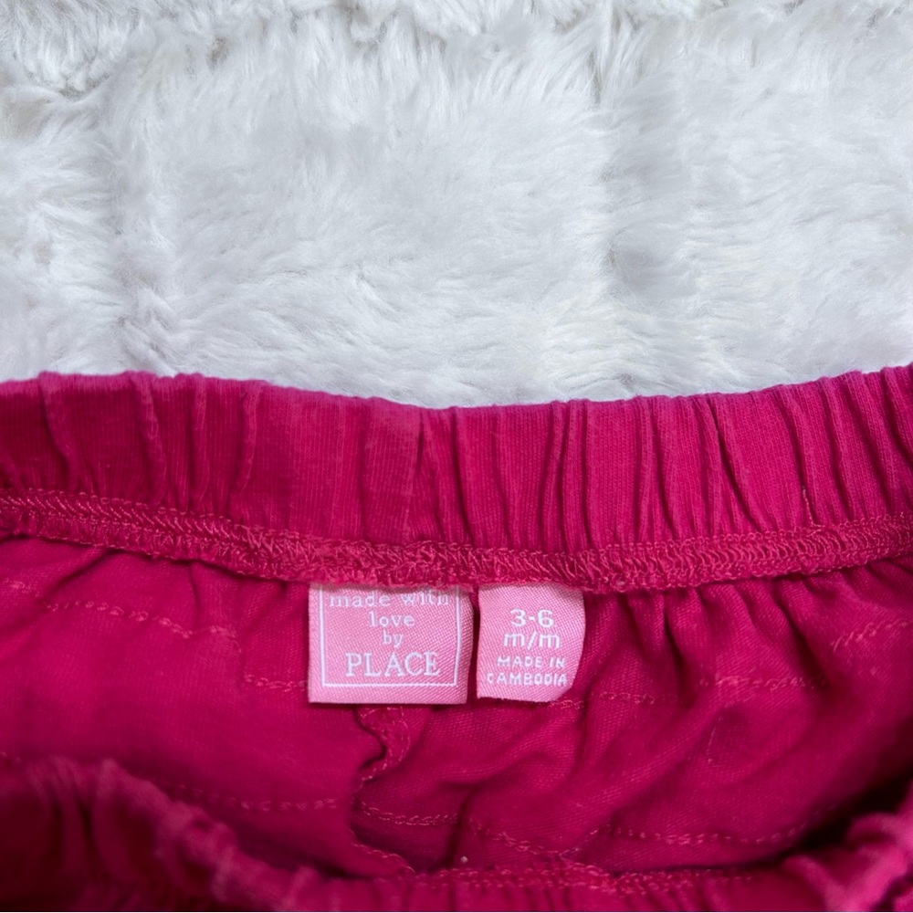 The Place Baby Girl Pink Red Tiered Tulle Tutu Shorts Size 3-6 M - Picture 5 of 5